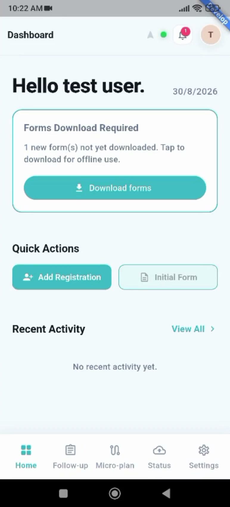 Mobile: Microplanning path tracking arrow cover