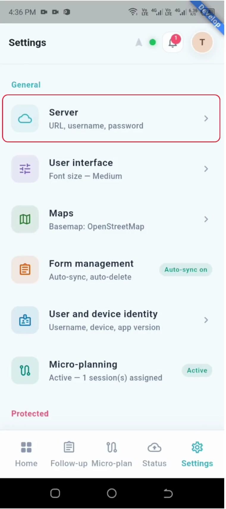 Mobile: Settings cover